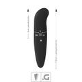 Vibrador Ponto G Linha Color Aveludado SI (5131) - Preto