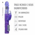 Vibrador Vai e Vem Estimulador Butterfly SI (5169-ST346) - Roxo