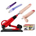 Máquina do Sexo com 2 Plugs e 2 Próteses SI (6528) - Vermelho