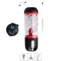 Masturbador Lanterna Com Vibro Vivek SI (7009) - Preto c/ Vermelho