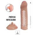 Prótese 16x13cm Com Vértebra e Ventosa SI (7999) - Bege