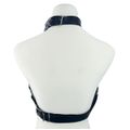 Harness Com Contorno de Busto e Corrente SI (9296) - Preto