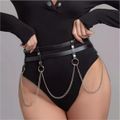 Harness Para Cintura Com Corrente SI (9338) - Preta