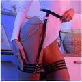 Harness Cinta Liga Com Corrente SI (9642) - Preta