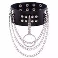 Coleira Choker Com Corrente SI (9663) - Preta
