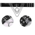 Coleira Choker Com Corrente SI (9663) - Preta