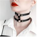 Coleira Choker Dupla (9671) - Preta