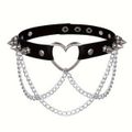 Coleira Choker Com Corrente SI (9680) - Preta