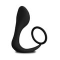 *Plug Anal Com Anel Peniano VP(AN069-CZAN69) - Preto