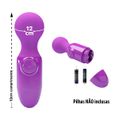 *Massageador Varinha Mágica Mini Stick VP(AV034) - Roxo
