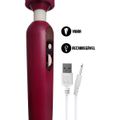 *Massageador Varinha Mágica Recarregável (AV036) - Vinho