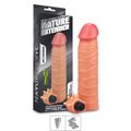 *Capa Peniana de 13cm Para 17cm Com Vibro VP (CA059) - Bege