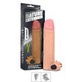 *Capa Peniana De 14cm para 18cm Extensora Com Vibro VP (CA060- CZCA60) - Bege