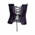 *Corselet Tomara Que Caia Com Barbatana e Fita Em Cetim VP (CS016) - Roxo com Preto