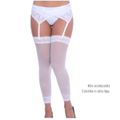 *Meia Fina 7/8 Com Renda (GS102) - Branco
