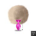 Plug Metálico PomPom Claro Hard (HA115-ST605) - Rosa