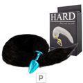 Plug de Metal Azul Com Cauda Hard (HA116A) - Preto