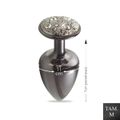 Plug de Metal M Com Pedras Cravejadas (HA135) - Onix