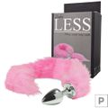 Plug de Plástico P Less Cromado Com Cauda (HA168C). - Rosa