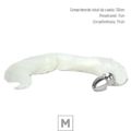 Plug de Plástico M Less Cromado Com Cauda(HA169C) - Branco
