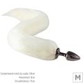 Plug de Plástico M Less Preto Com Cauda (HA169P) - Branco