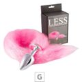 Plug de Plástico G Less Cromado Com Cauda (HA170C). - Rosa