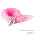 Plug de Plástico G Less Cromado Com Cauda (HA170C). - Rosa