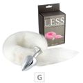 Plug de Plástico G Less Cromado Com Cauda (HA170C). - Branco