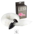 Plug de Plástico G Less Preto Com Cauda (HA170P) - Branco