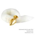 Plug de Plástico G Less Dourado Com Cauda (HA170D) - Branco