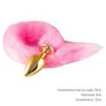 Plug de Plástico G Less Dourado Com Cauda (HA170D) - Rosa