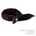 Plug de Plástico G Less Preto Com Cauda (HA170P) - Preto