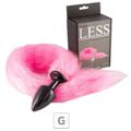 Plug de Plástico G Less Preto Com Cauda (HA170P) - Rosa