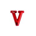 Letras Para Personalização de Plug Vermelha - (HA180V) - V