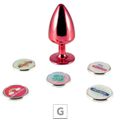 Plug Metálico G Personalittè (HA187) - - Vermelho