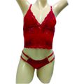 Conjunto Leila (ID1082) - Vermelho C/ Preto