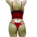 Conjunto Leila (ID1082) - Vermelho C/ Preto