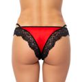 Calcinha Com Duas Alça - (LS5020) - Vermelho c/ Preto