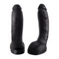 *Prótese 20x17cm Com Escroto (M14403) - Preto