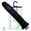 *Prótese 27x18cm Com Vibro (M35503) - Preta