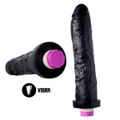*Prótese 27x18cm Com Vibro (M35503) - Preta