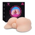 *Masturbador Formato de Bumbum com Vagina VP(MA078-CZMA78) - Bege