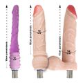 *Máquina do Sexo com 1 Plug e 2 Próteses VP (MA100B) - Preto