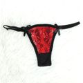 *Calcinha Aline (MAR0103) - Vermelho c/ Preto