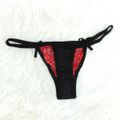 *Calcinha Aline (MAR0103) - Vermelho c/ Preto