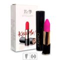 *Vibrador Formato De Batom Kiss Me (MV078-CZMV78) - Preto