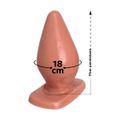 *Plug PVC Cônico 11cm (P3951) - Bege