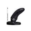 *Plug em PVC Torto 12cm (P4213) - Preto