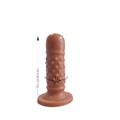*Plug Silicone Texturizado 10cm (P5121) - Bege