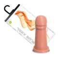 *Plug Silicone Simples 9cm (P58101) - Bege